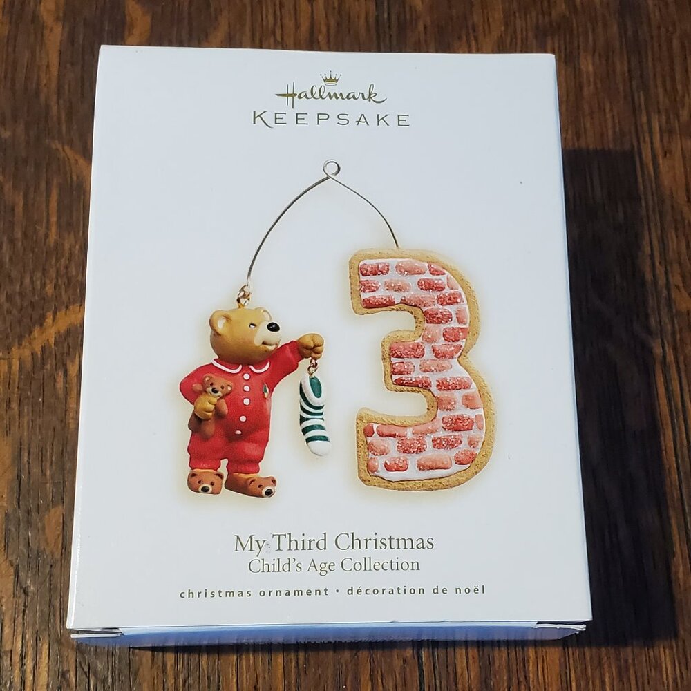 Hallmark Keepsake "My Third Christmas" Child's Age Collection Ornament